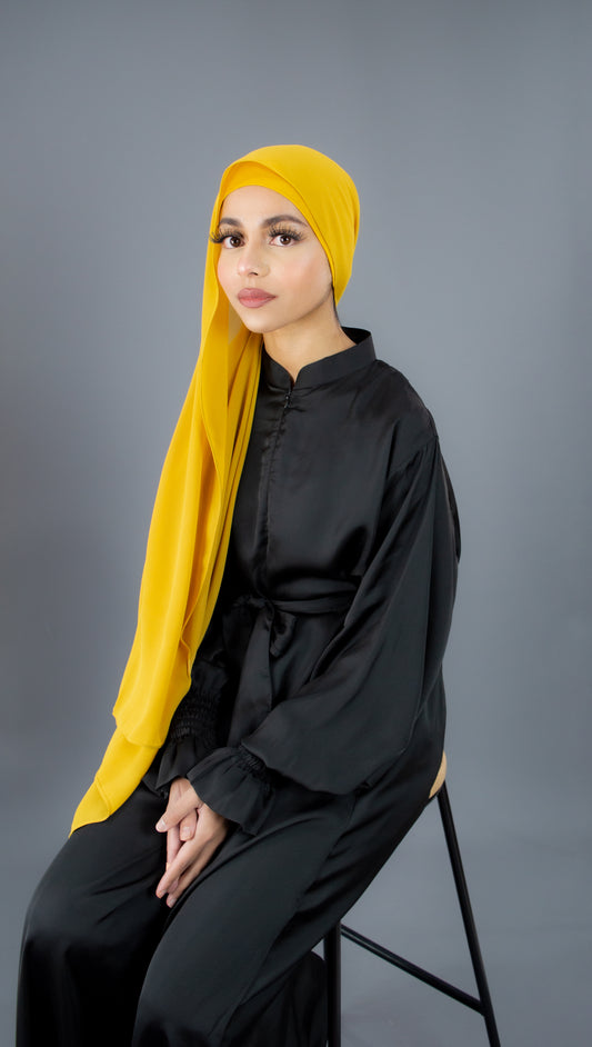 Chiffon Hijab - Mustard