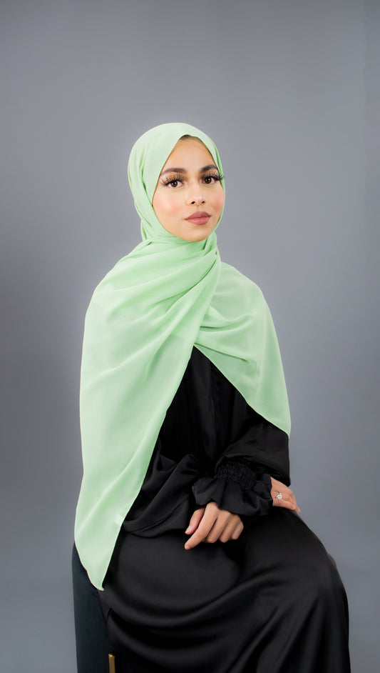 Chiffon Hijab - Mint