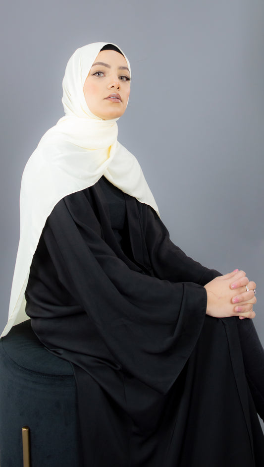 Satin Hijab - Ivory