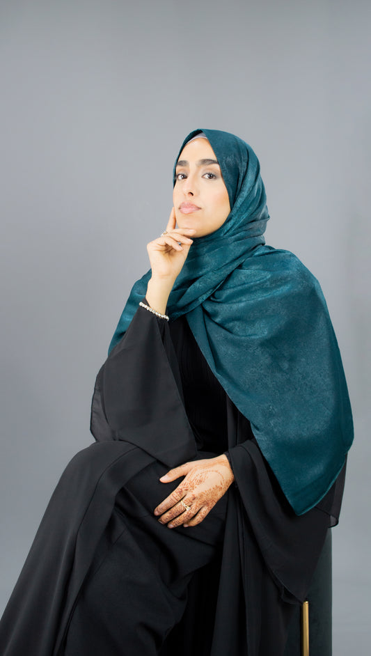 Satin Hijab - Emerald
