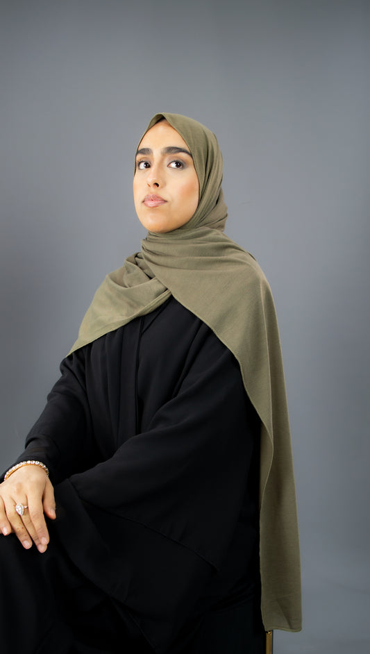 Jersey Hijab - Vintage Khaki