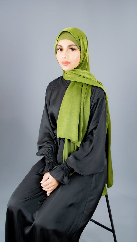 Satin Hijab - Khaki