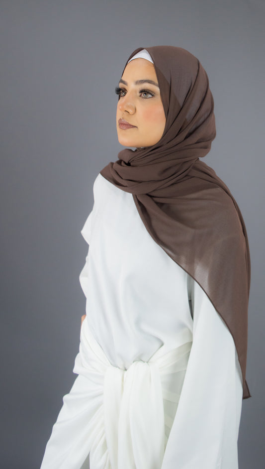 Chiffon Hijab - Brown
